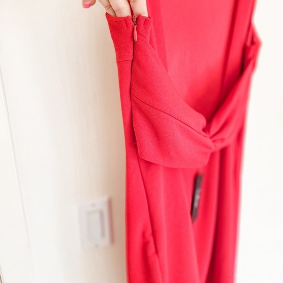 Lulus Devoted Lover Red Backless Knotted Bodycon Mini Dress NWT - Picture 12 of 16